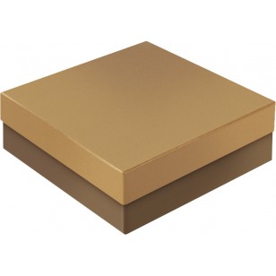Caja cartón forrada ,tamaño15 x 15 x 2 cms,beige,alta calidad